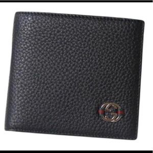 Gucci Ace Wallet Black Leather
